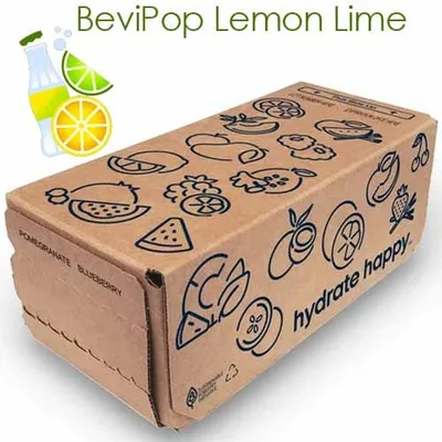 BeviPop Lemon Lime Bag-In-Box 1 Gallon