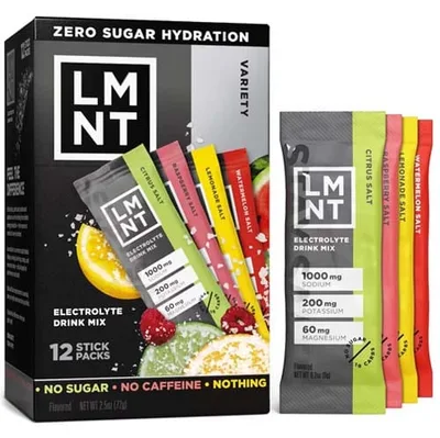 LMNT Electrolyte Drink Mix Variety 12ct