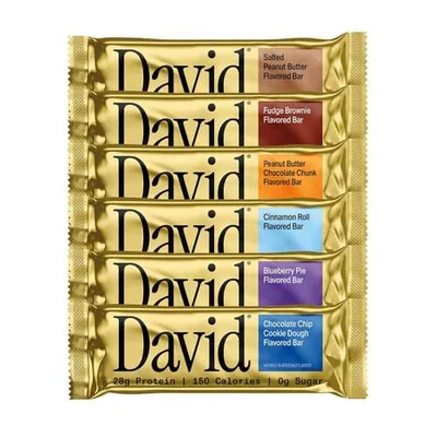 David Protein Bar Variety Pack 6ct